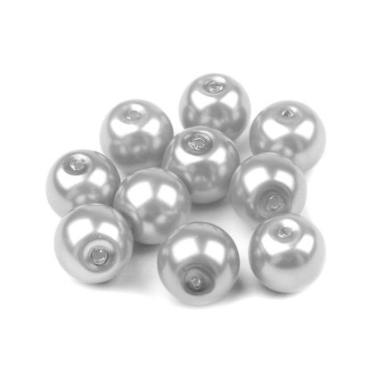 Skleněné voskové perly Ø8 mm, 50 gramů