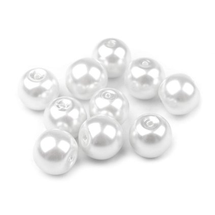 Skleněné voskové perly Ø8 mm, 50 gramů