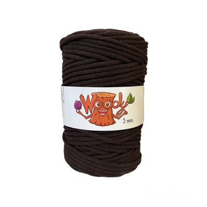 Woody 5 mm – Tmavě hnědá (50m)