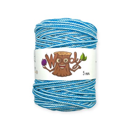 Woody 5 mm – Modrobílá (50m)