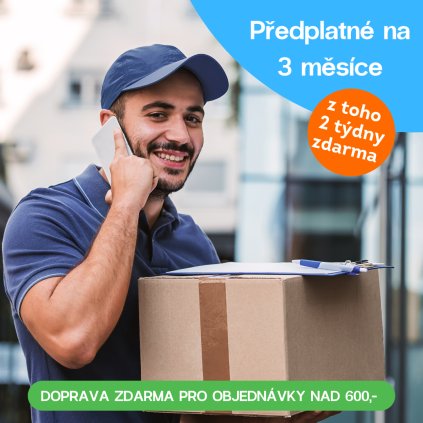 Předplatné na 3 měsíce - 2 týdny zdarma!