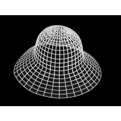 Plastový základ pro výrobu klobouku, 1 ks