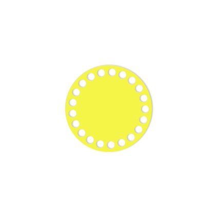 kruh 10 cm žlutá