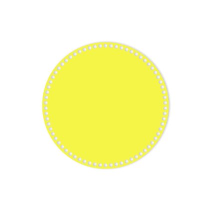 kruh 30 cm žlutá
