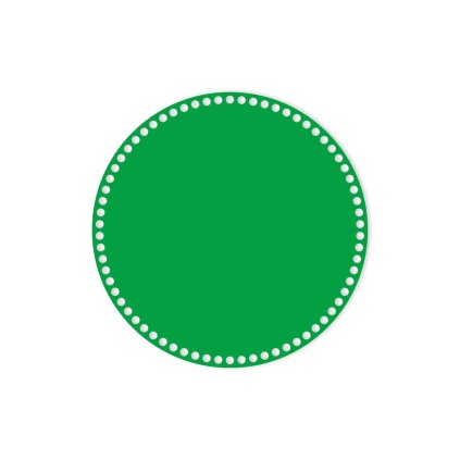 kruh 30 cm zelená