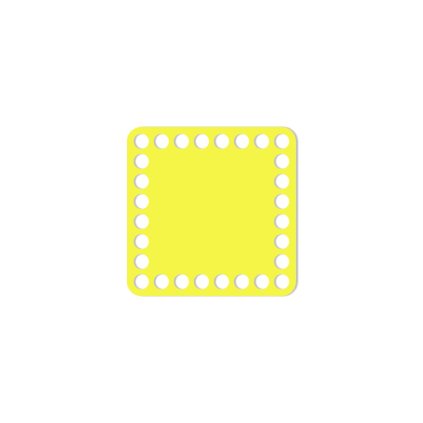 čtverec 10 cm žlutá