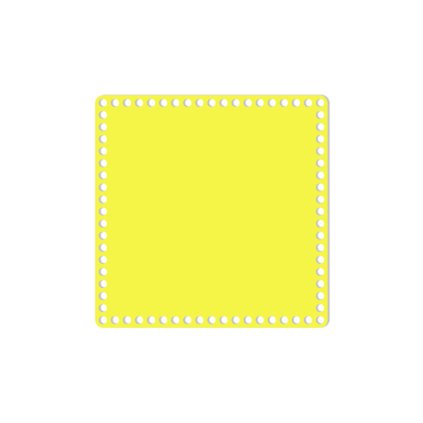 čtverec 25 cm žlutá