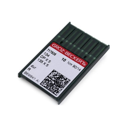 Strojové jehly do průmyslových strojů Groz - Beckert 70; 80; 90; 100 (Varianta 2 (80/12) nikl, Balení 1 krab.)