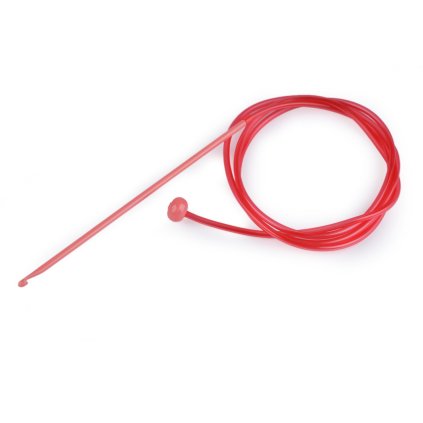 Háček na tuniské háčkování (Varianta 6 (6 mm) náhodná barva, Balení 1 ks)