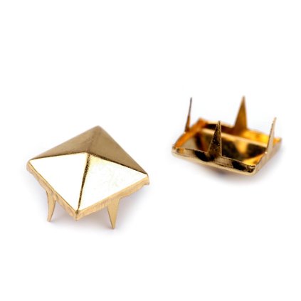 Cvočky na oblečení z nerezové oceli 12x12 mm pyramida (Varianta 1 nikl, Balení 50 ks)
