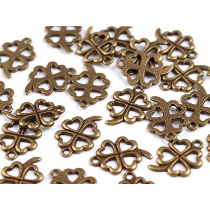 Přívěsek čtyřlístek 15x21 mm