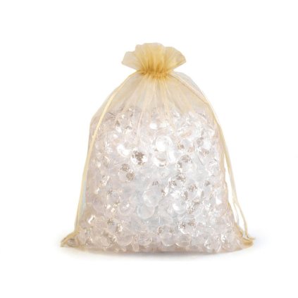 Dárkový pytlík 21x29 cm organza (Varianta 7 bílá, Balení 10 ks)