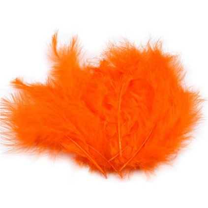 Pštrosí peří délka 9-16 cm (Varianta 1 oranžová, Balení 1 sáček)