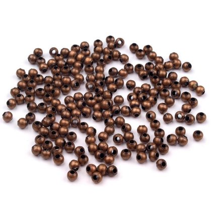 Kovové korálky Ø3 mm (Varianta 6 zlatá tmavá, Balení 50 g)