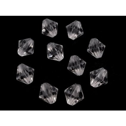 Plastové korálky cínovky / sluníčko 8x8 mm