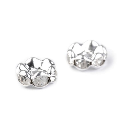 Šatonová rondelka Ø8 mm (Varianta 4 crystal AB, Balení 10 ks)