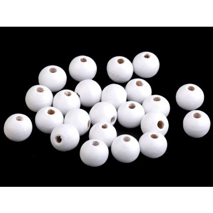 Dřevěné korálky Ø10 mm (Varianta 28 černá, Balení 20 g)