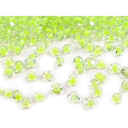 Rokajl 6/0 - 4 mm s průtahem, zářivé barvy (Varianta 185P růžová střední, Balení 50 g)