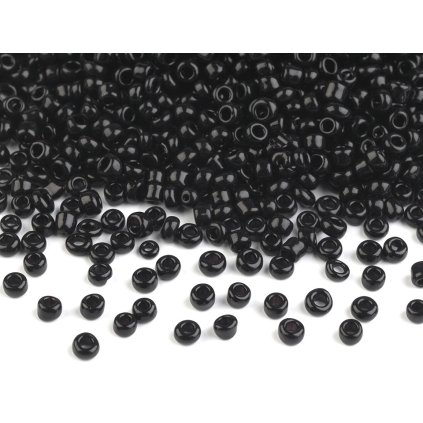 Rokajl 12/0 - 2 mm neprůhledný (Varianta 845 červená, Balení 50 g)