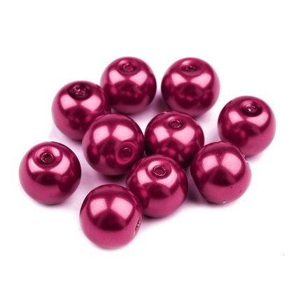 Skleněné voskové perly Ø8 mm (Varianta 20B černá, Balení 50 g)