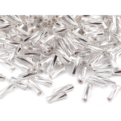 Rokajl Preciosa tyčky 6 mm (Varianta 78102 stříbrná, Balení 20 g)