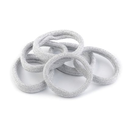 Gumičky do vlasů (Varianta 1 stříbrná lurex, Balení 1 karta)