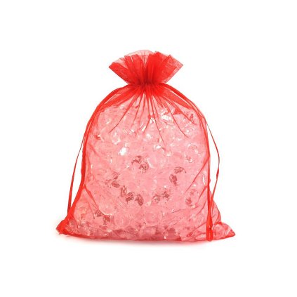 Dárkový pytlík 20x26 cm organza (Varianta 11 bílá, Balení 5 ks)