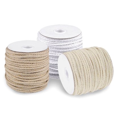 Oděvní šňůra / bavlněná příze / knot Ø5 mm splétaná
