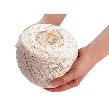 Bavlněná příze macrame Ø1,5-2 mm rozčesávací (Varianta 4 černá, Balení 1 ks)