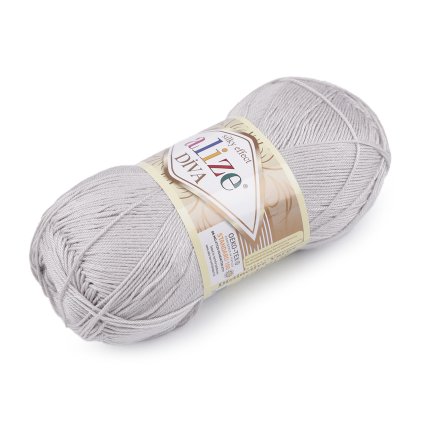 Pletací příze Alize Diva 100 g (Varianta 6 (350) modrá světlá, Balení 1 ks)