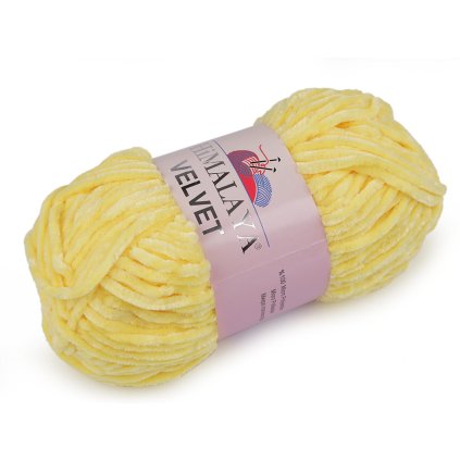 Pletací žinylková příze Velvet 100 g (Varianta 1 (90008) krémová světlá, Balení 1 ks)