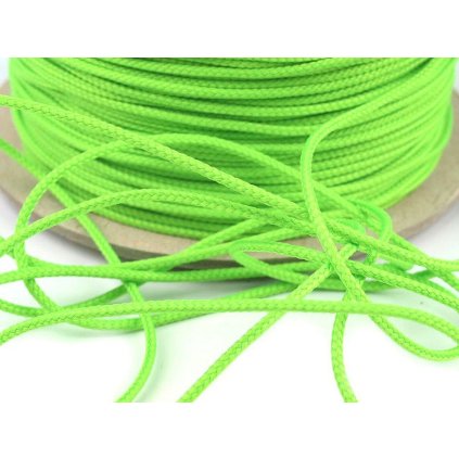 Oděvní šňůra PES Ø1,5 mm (Varianta 2127 oranžová mrkvová neon, Balení 100 m)