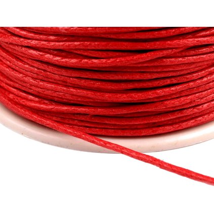 Šňůra bavlněná Ø0,8 mm voskovaná (Varianta 2 režná světlá, Balení 1 ks)