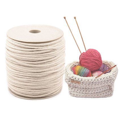 Bavlněná oděvní šňůra splétaná Ø5 mm