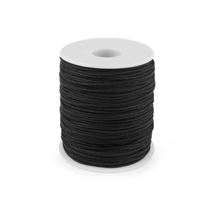 Šňůra PES Ø1,6 mm (Varianta 1 černá, Balení 100 m)