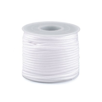 Padáková / oděvní šňůra Ø2,5 mm (Varianta 1 bílá, Balení 25 m)