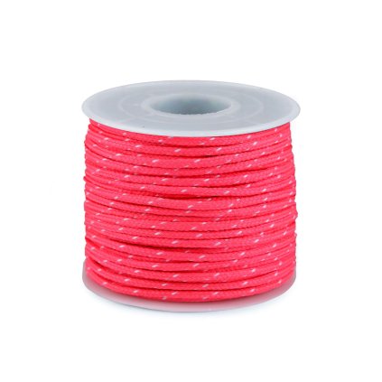 Padáková / oděvní šňůra Ø2,5 mm (Varianta 1 růžová neon, Balení 25 m)