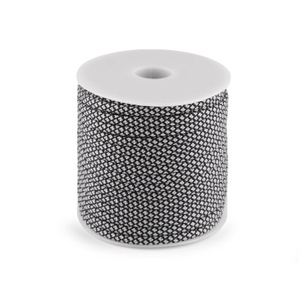 Oděvní šňůra s duší Ø4 mm (Varianta 2 žlutá reflexní černá, Balení 1 ks)