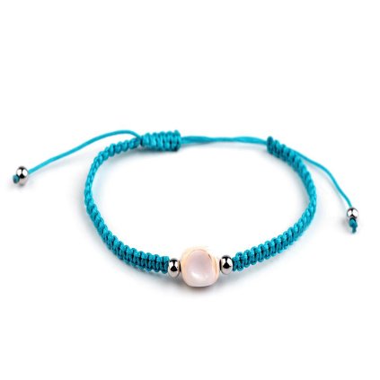 Náramek shamballa (Varianta 3 růžová korálová, Balení 1 ks)