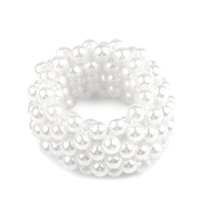 Perlová gumička / ozdoba do vlasů (Varianta 2 krémová světlá perlová, Balení 1 ks)