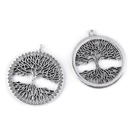 Přívěsek strom života Ø41 mm velký (Varianta 1 platina, Balení 1 ks)
