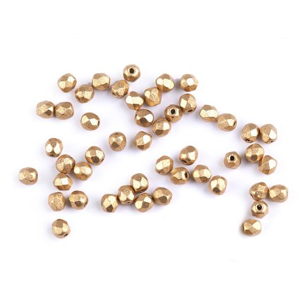 Skleněné korálky broušené ohňovky 3 mm (Varianta 2 00030/28701 transparent AB, Balení 5 g)