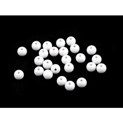 Plastové korálky Color Ø8 mm (Varianta 7 zelená sv., Balení 7 g)