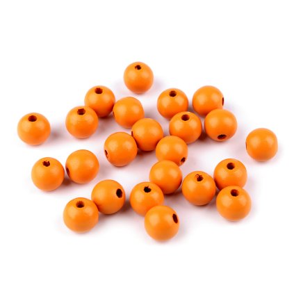 Dřevěné korálky Ø13 a 14 mm (Varianta 1 (Ø13 mm) bílá, Balení 20 g)