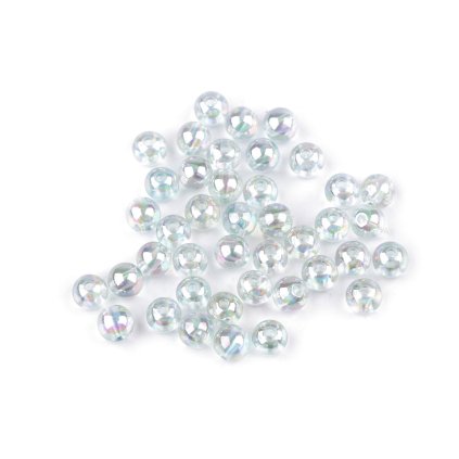 Plastové korálky duhové Ø8 mm (Varianta 8 (902) pudrová, Balení 10 g)