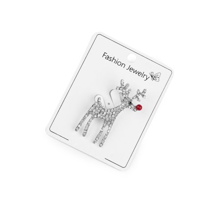 Brož s broušenými kamínky sob