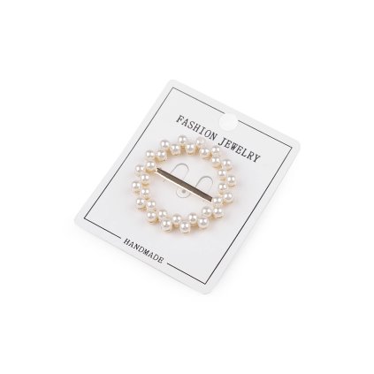 Perlová spona, průvlek 23 mm, na šaty, halenky, šátky a opasky