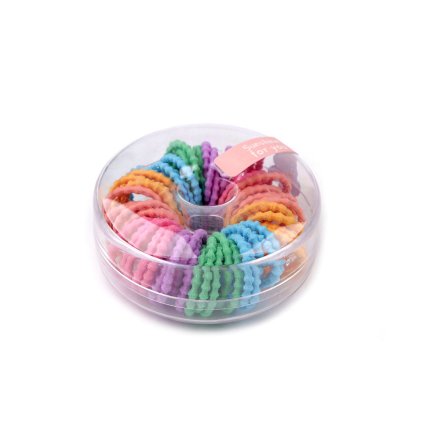 Gumičky do vlasů v boxu donut (Varianta 2 mix, Balení 1 krab.)