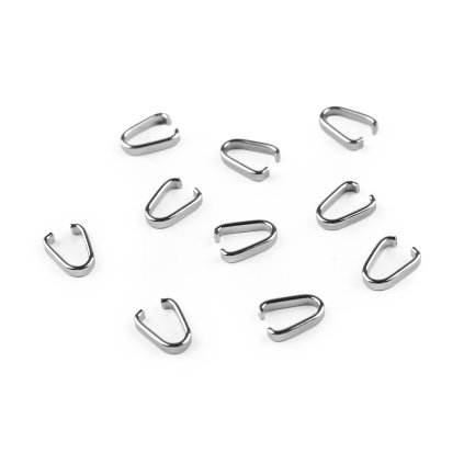 Šlupna z nerezové oceli 2x10 mm (Varianta 1 (3,5 mm) platina, Balení 10 ks)