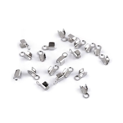 Koncovka na kůži z nerezové oceli 2 mm plochá